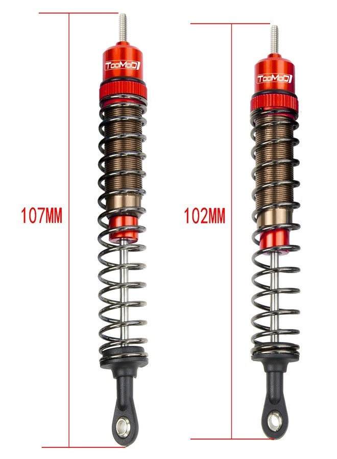 TOOMOD CW-01 RC Car Oil Shocks Absorber Damper For Tamiya 1/12 Lunch Box Midnight Pumpkin #58727#58499 CW01 Chassis Upgrades Parts (Red) - Image 2